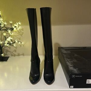 INC International Concepts Women's Black Knee-High Boots Brand New